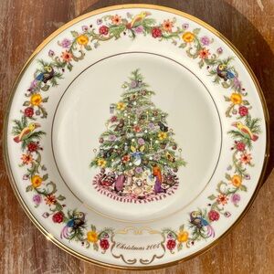 2004 Brazil Lenox Christmas Trees Around The World Collectible Decorative Plate